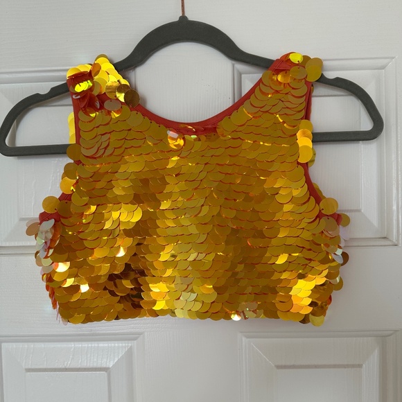NEW ROSA BLOOM Sequins Crop Top SIZE XXS - Picture 5 of 5